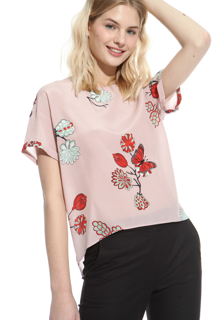 Printed silk top Intrend Printed silk top Intrend