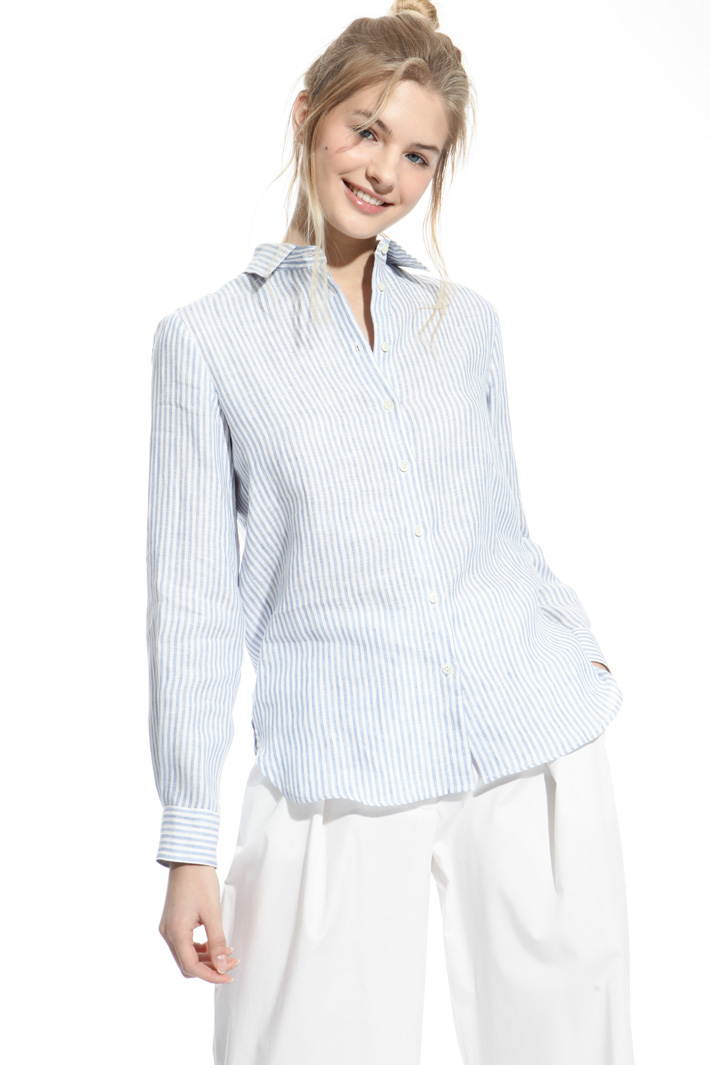 Yarn-dyed linen shirt Intrend Yarn-dyed linen shirt Intrend