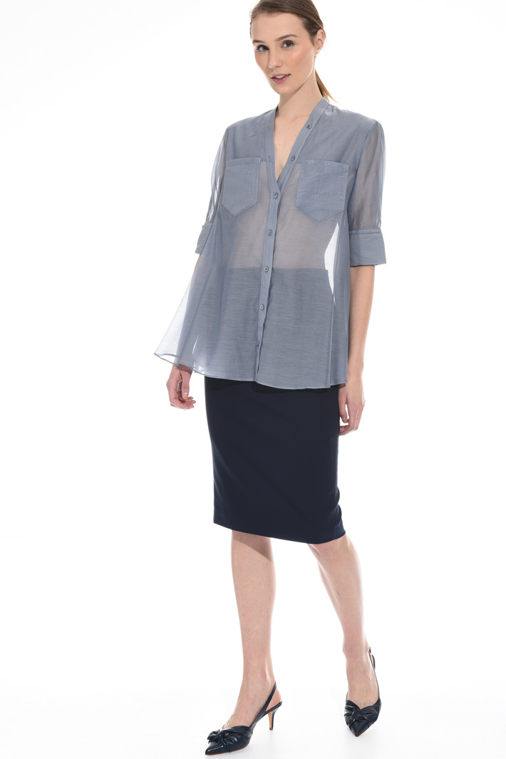 Cotton organza shirt Intrend Cotton organza shirt Intrend