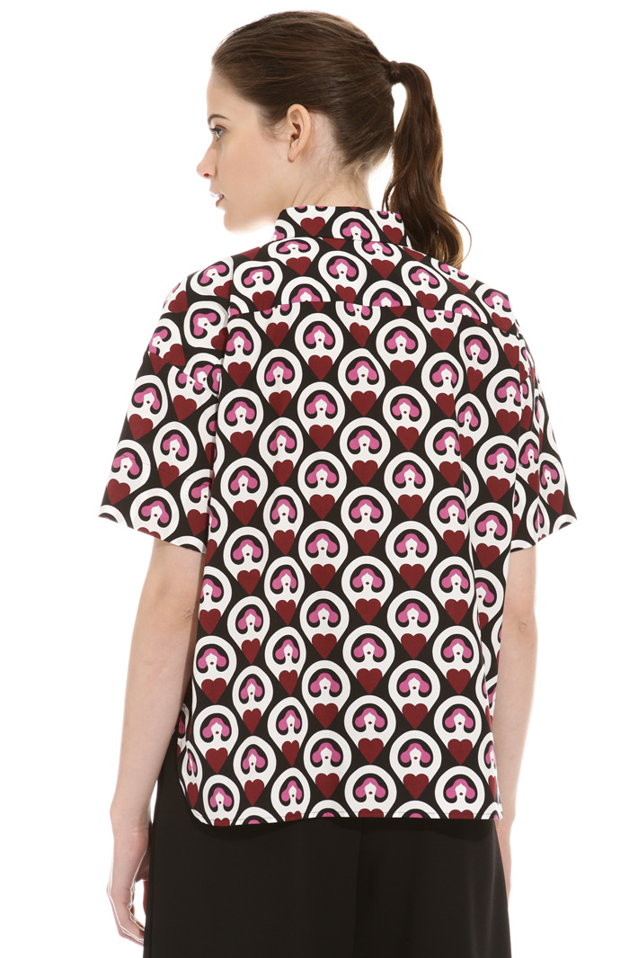 Printed boxy shirt Intrend Printed boxy shirt Intrend