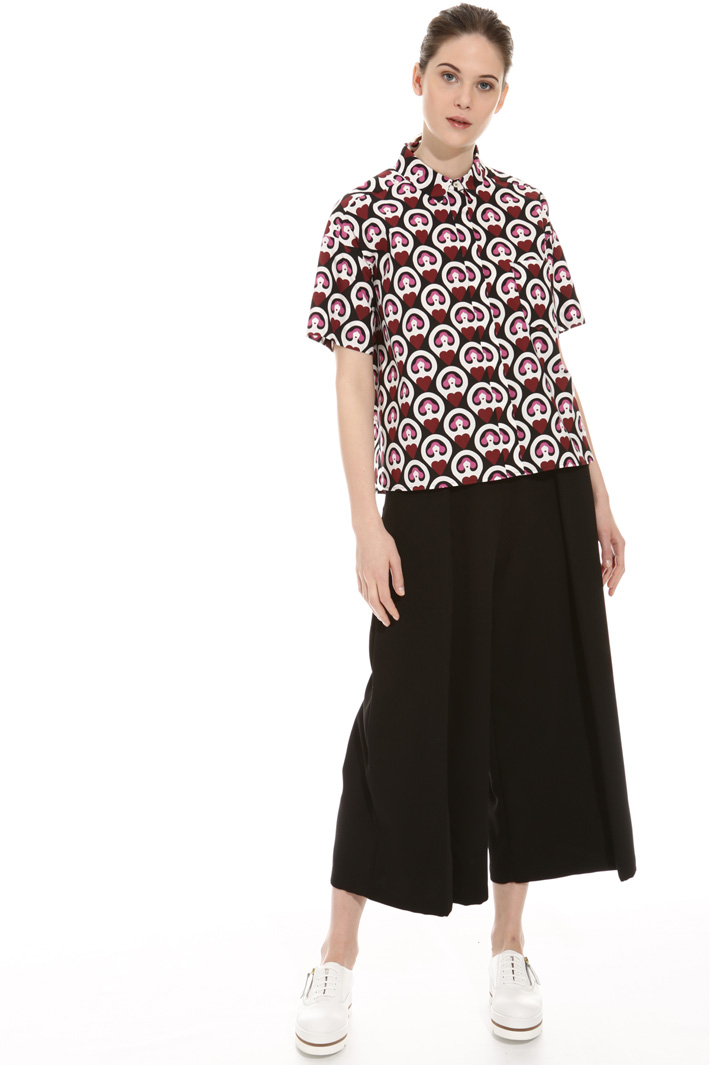 Printed boxy shirt Intrend Printed boxy shirt Intrend