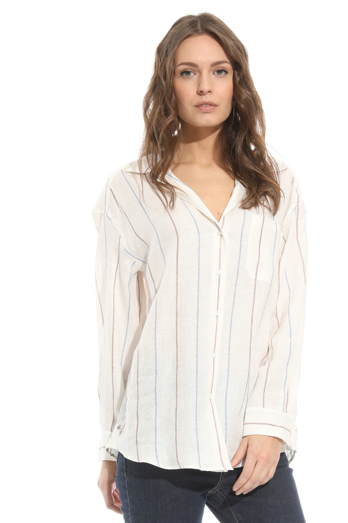 Yarn-dyed linen shirt Intrend Yarn-dyed linen shirt Intrend