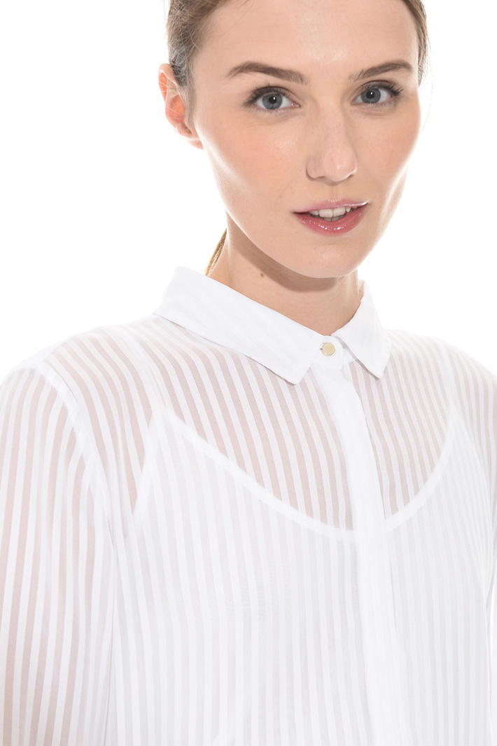 Asymmetrical striped shirt Intrend Asymmetrical striped shirt Intrend