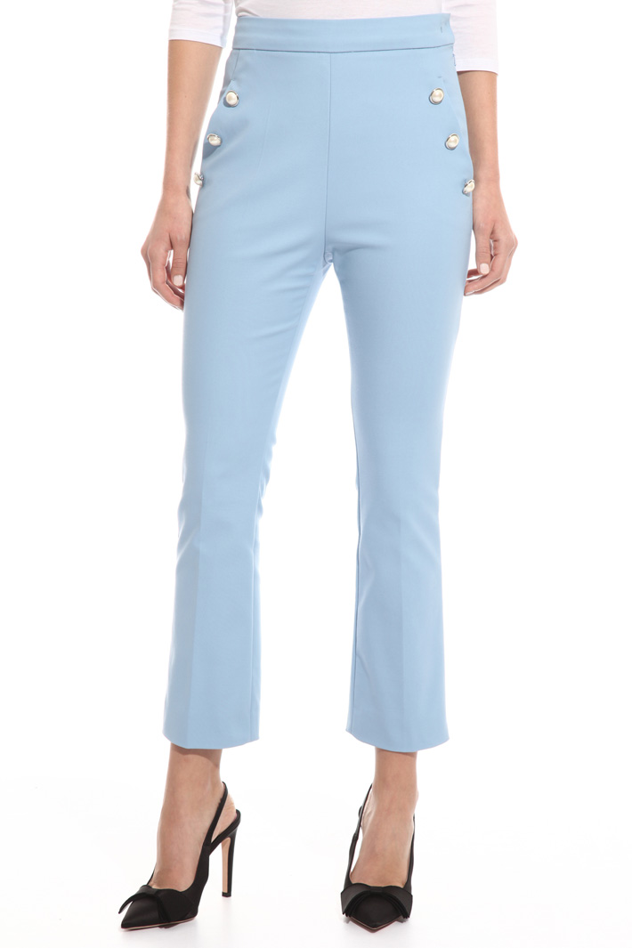 Pantalone con bottoni perla Intrend Pantalone con bottoni perla Intrend
