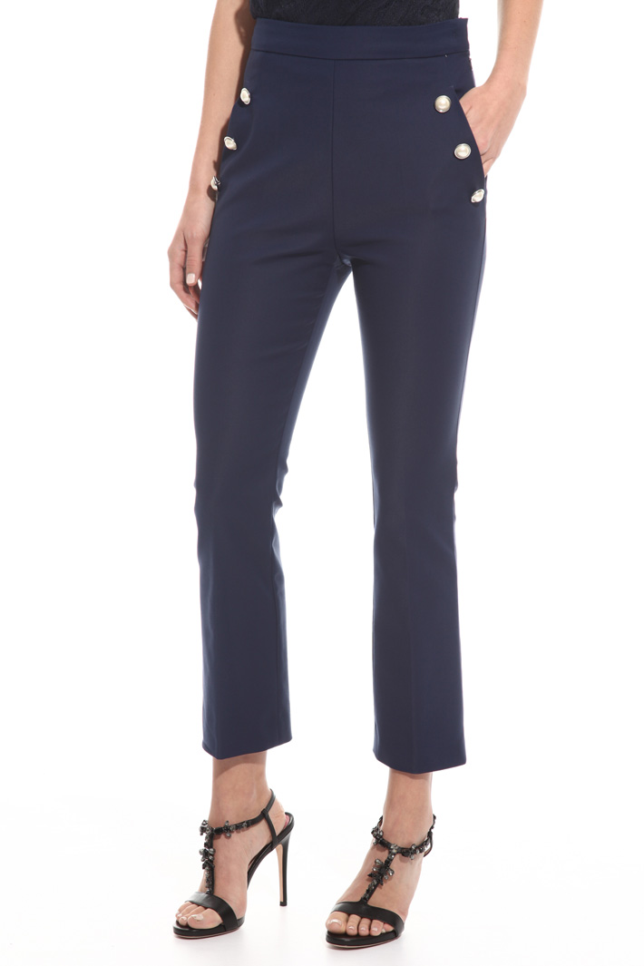 Pantalone con bottoni perla Intrend Pantalone con bottoni perla Intrend
