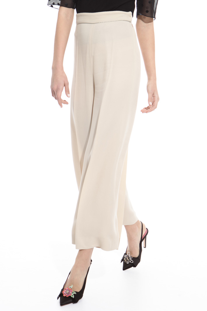 Pantalone cropped in cady Intrend Pantalone cropped in cady Intrend