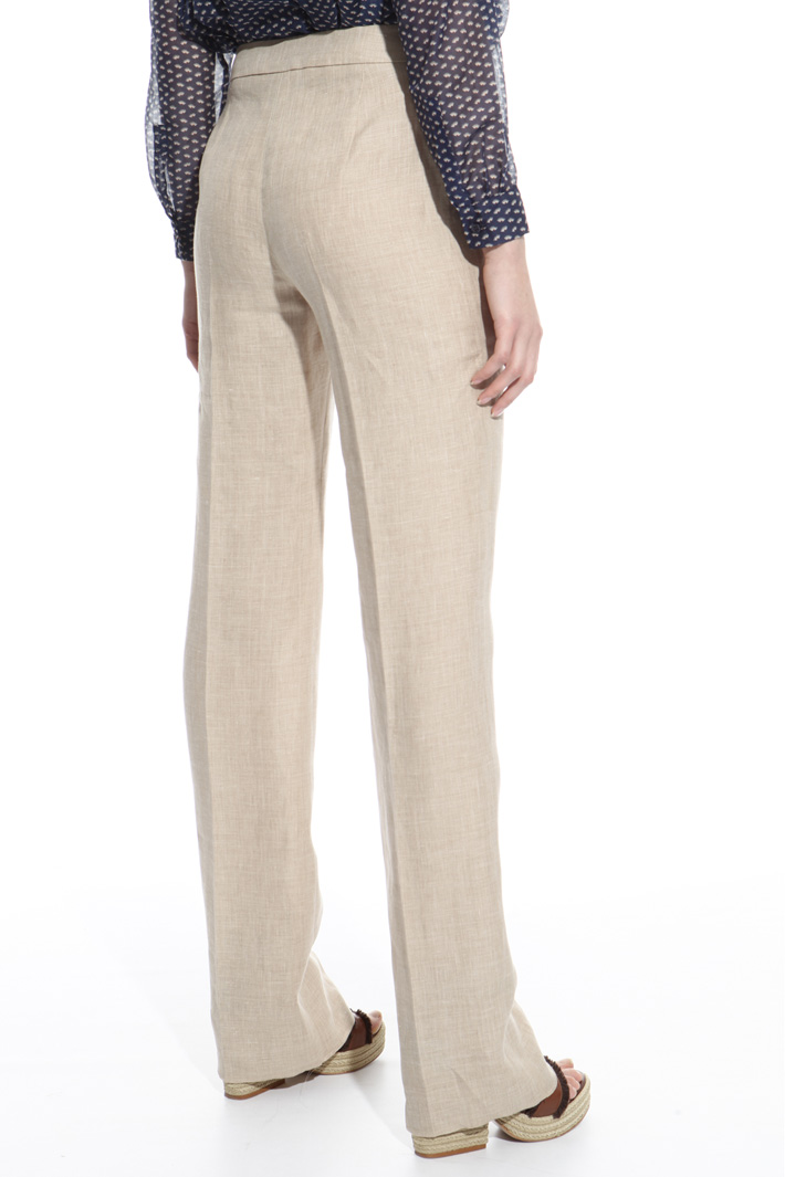 Straight-leg linen trousers Intrend Straight-leg linen trousers Intrend