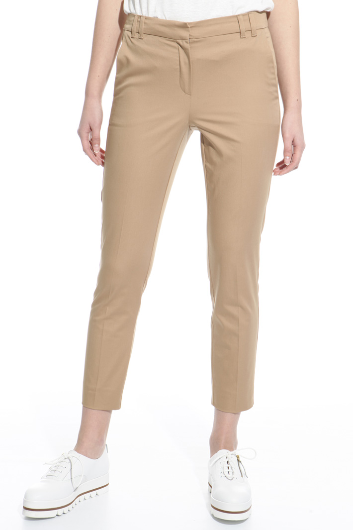 Lightweight satin trousers Diffusione Tessile Lightweight satin trousers Diffusione Tessile