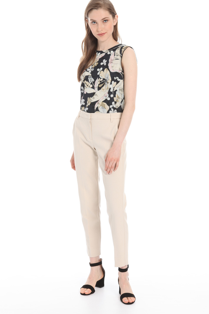 Linen and cotton trousers Intrend Linen and cotton trousers Intrend