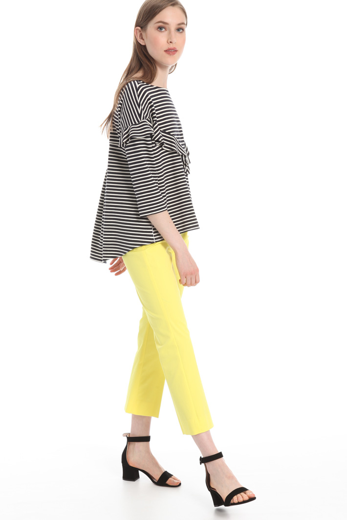Flared cotton trousers Intrend Flared cotton trousers Intrend