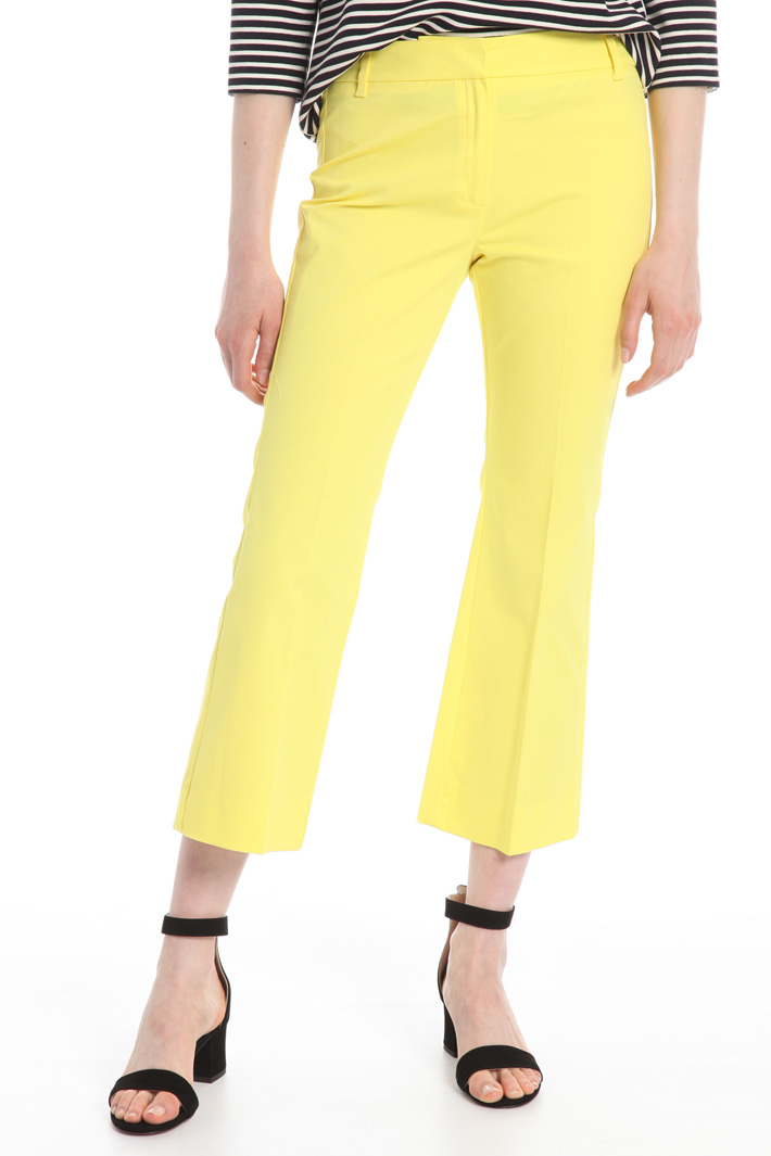 Flared cotton trousers Intrend Flared cotton trousers Intrend