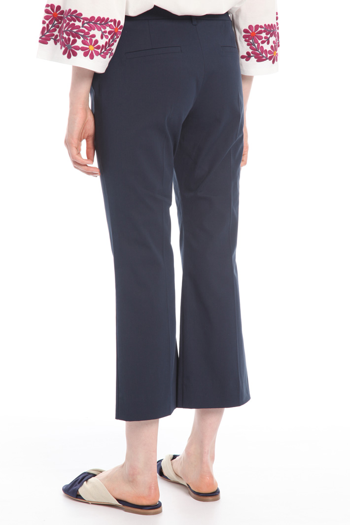Flared cotton trousers Intrend Flared cotton trousers Intrend