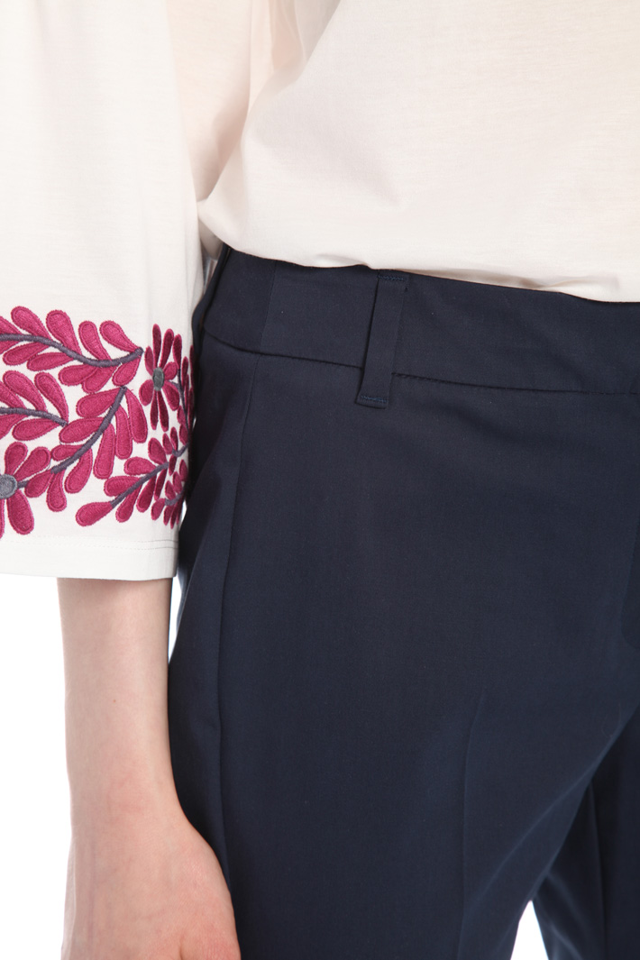 Flared cotton trousers Intrend Flared cotton trousers Intrend