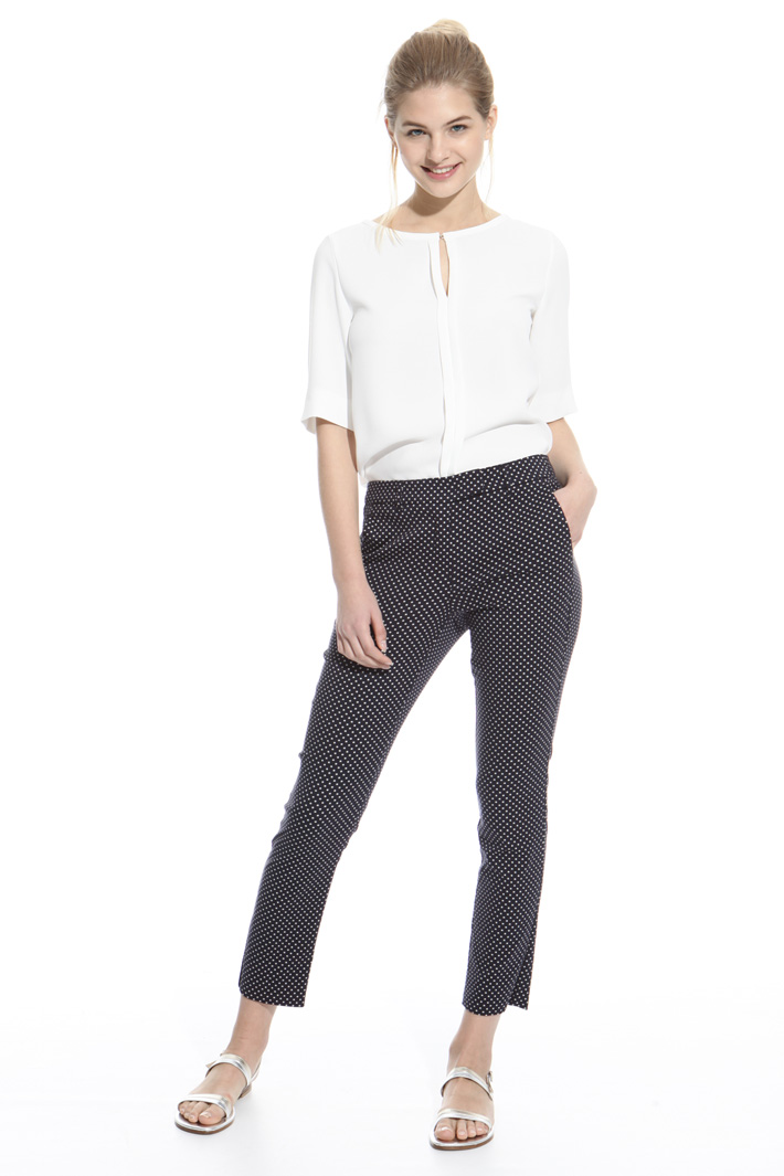 Fitted jacquard trousers Intrend Fitted jacquard trousers Intrend