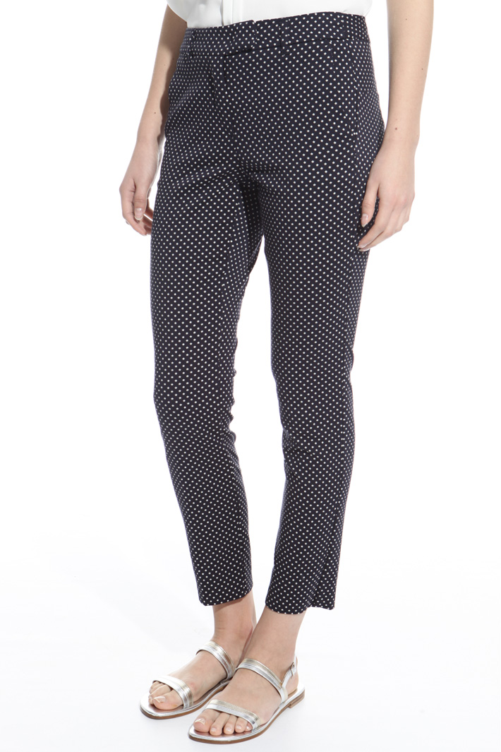 Fitted jacquard trousers Intrend Fitted jacquard trousers Intrend