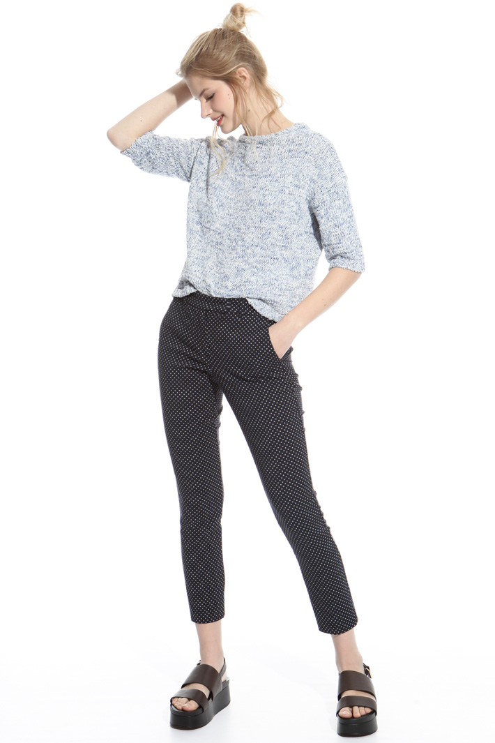 Fitted jacquard trousers Intrend Fitted jacquard trousers Intrend