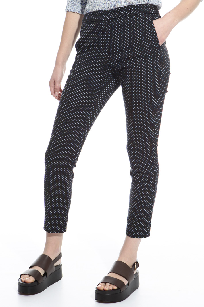 Fitted jacquard trousers Intrend Fitted jacquard trousers Intrend