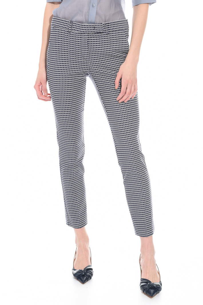 Pantalone aderente jacquard Intrend Pantalone aderente jacquard Intrend