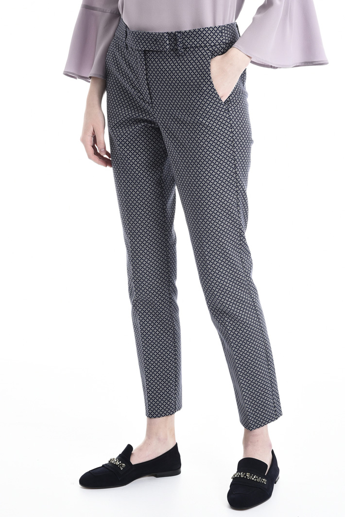 Pantalone aderente jacquard Intrend Pantalone aderente jacquard Intrend