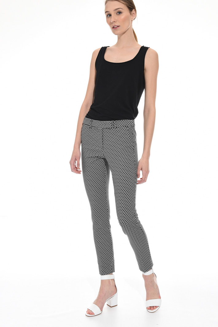 Pantalone aderente jacquard Intrend Pantalone aderente jacquard Intrend
