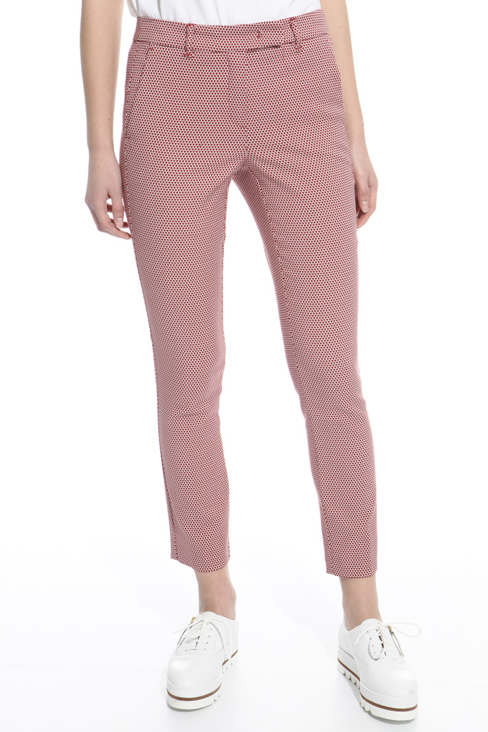 Fitted jacquard trousers Intrend Fitted jacquard trousers Intrend