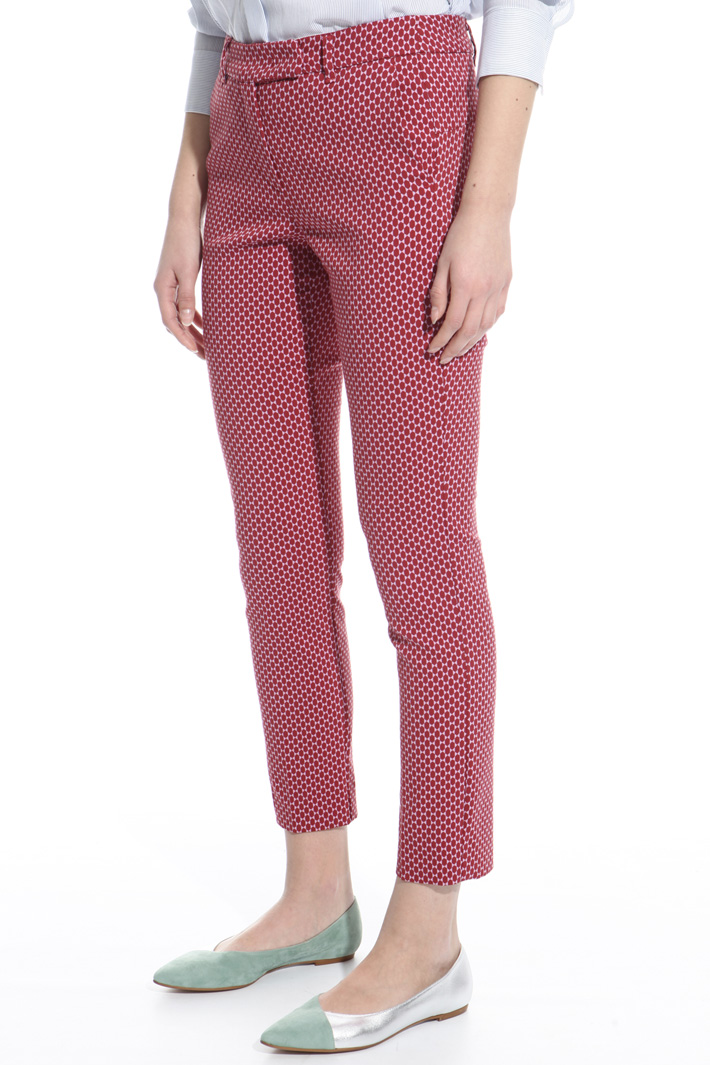 Fitted jacquard trousers Intrend Fitted jacquard trousers Intrend
