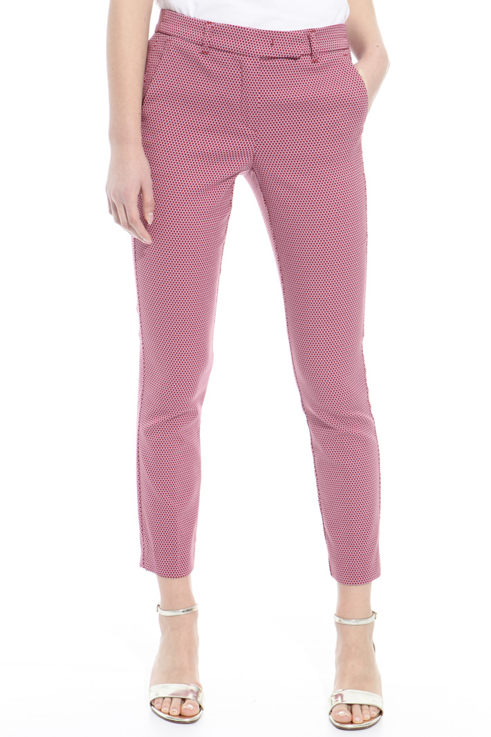Fitted jacquard trousers Intrend Fitted jacquard trousers Intrend