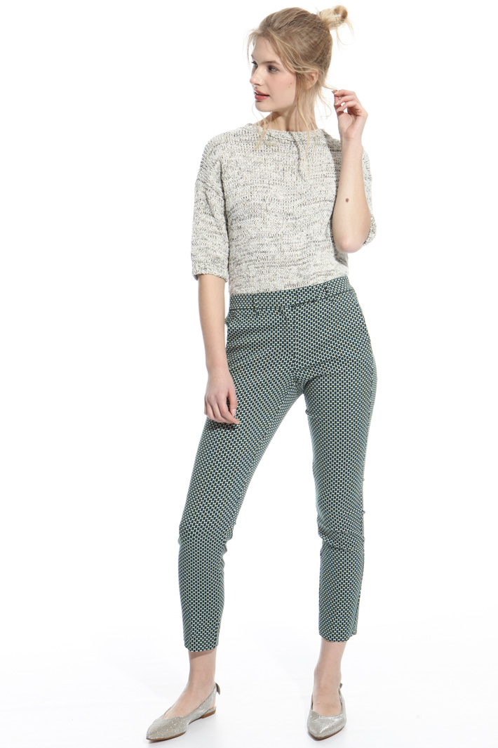 Fitted jacquard trousers Intrend Fitted jacquard trousers Intrend