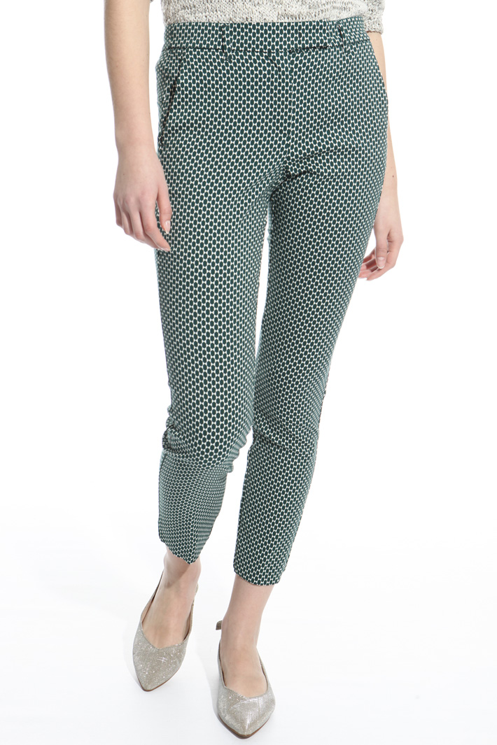 Fitted jacquard trousers Intrend Fitted jacquard trousers Intrend