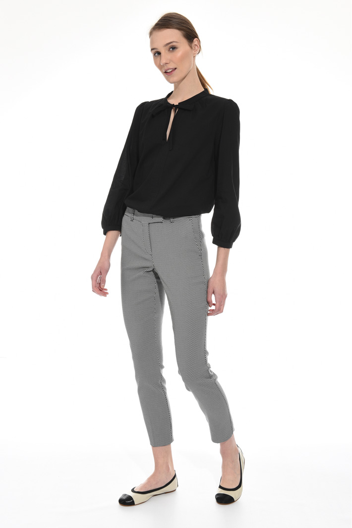Fitted jacquard trousers Intrend Fitted jacquard trousers Intrend