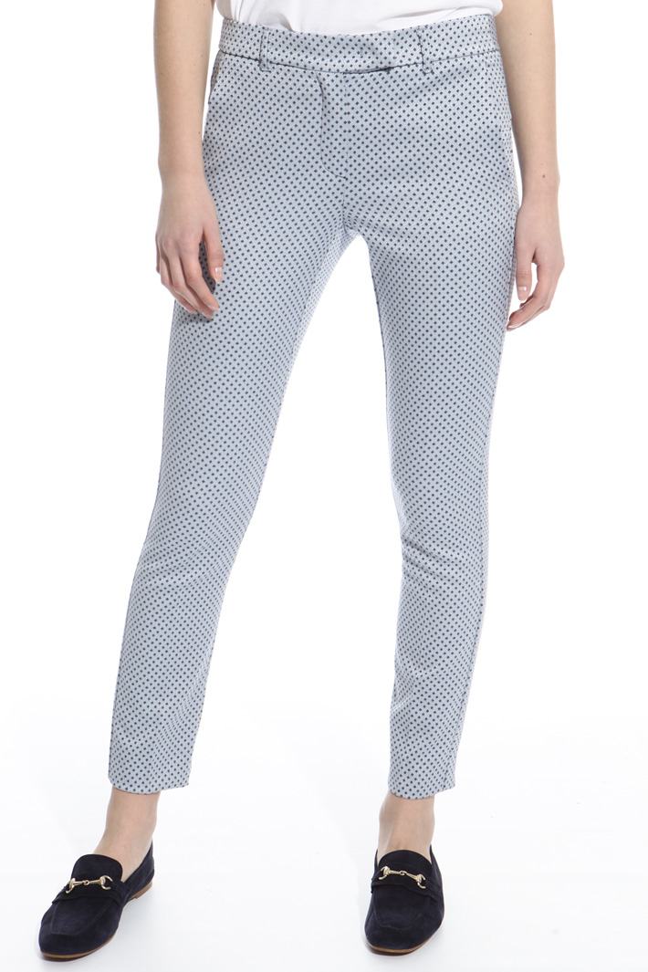 Fitted jacquard trousers Intrend Fitted jacquard trousers Intrend