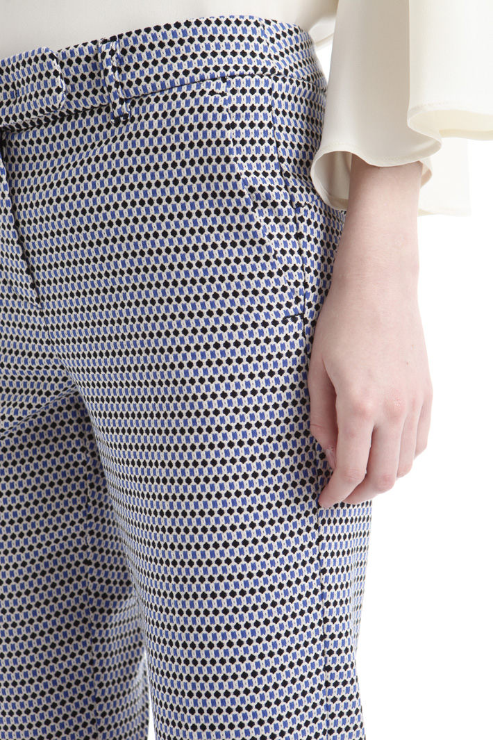 Fitted jacquard trousers Intrend Fitted jacquard trousers Intrend