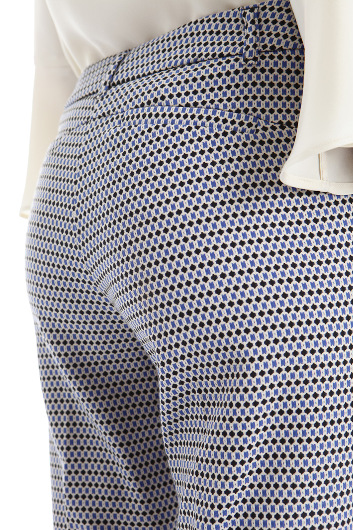 Fitted jacquard trousers Intrend Fitted jacquard trousers Intrend