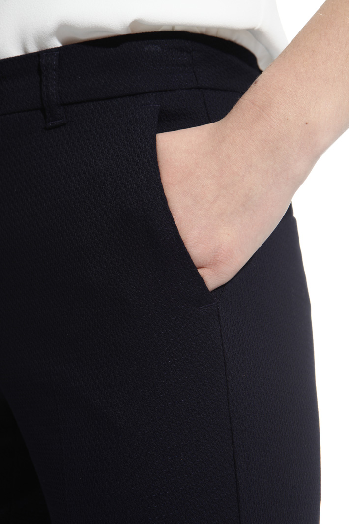 Fitted jacquard trousers Intrend Fitted jacquard trousers Intrend