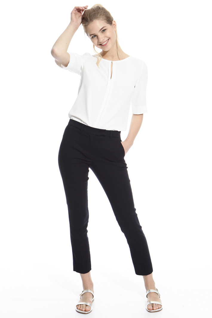 Fitted jacquard trousers Intrend Fitted jacquard trousers Intrend