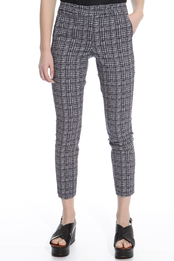 Fitted jacquard trousers Intrend Fitted jacquard trousers Intrend