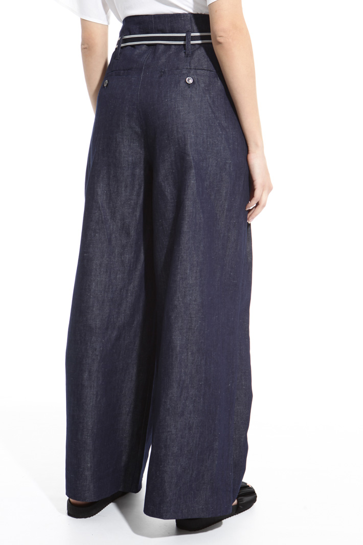 Wide-leg denim trousers Intrend Wide-leg denim trousers Intrend