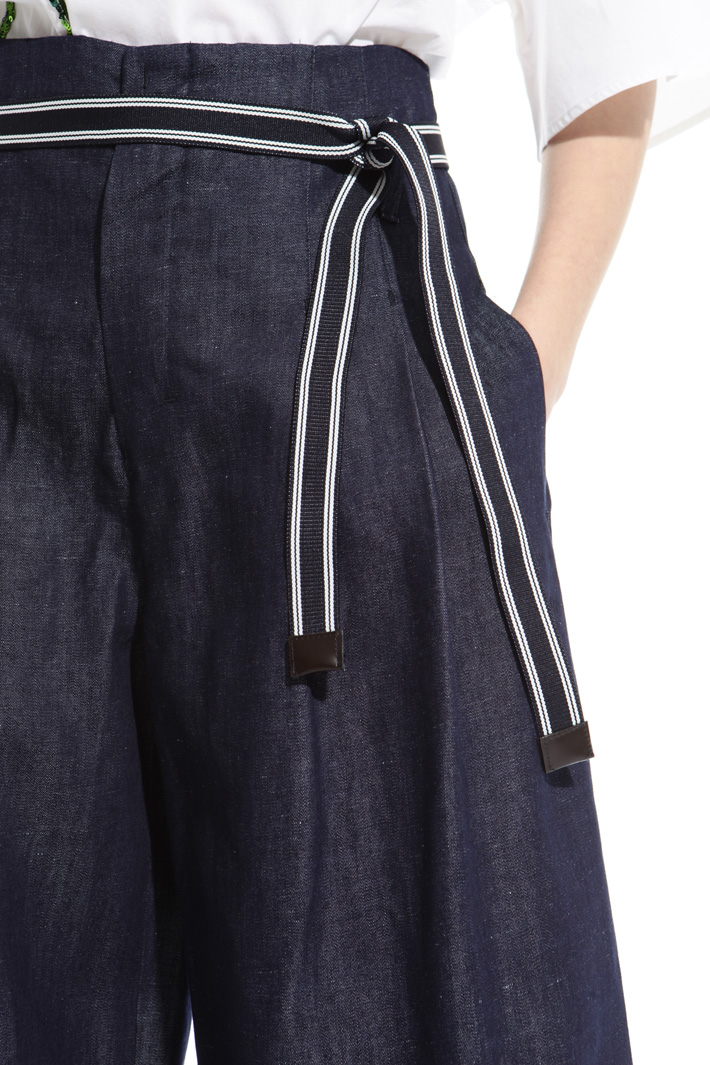 Wide-leg denim trousers Intrend Wide-leg denim trousers Intrend