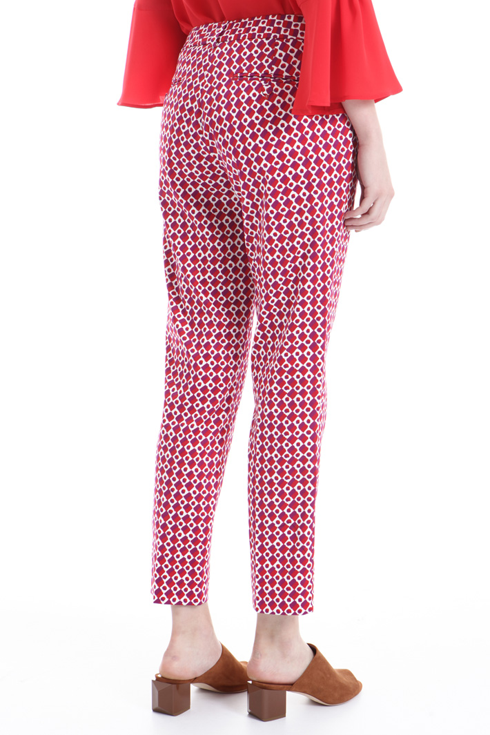 Printed cotton trousers Intrend Printed cotton trousers Intrend