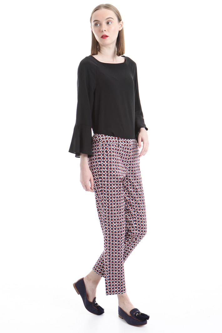 Pantalone in cotone stampato Intrend Pantalone in cotone stampato Intrend