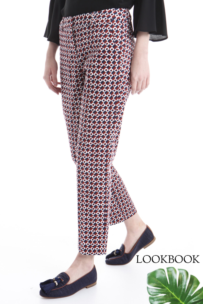 Pantalone in cotone stampato Intrend Pantalone in cotone stampato Intrend