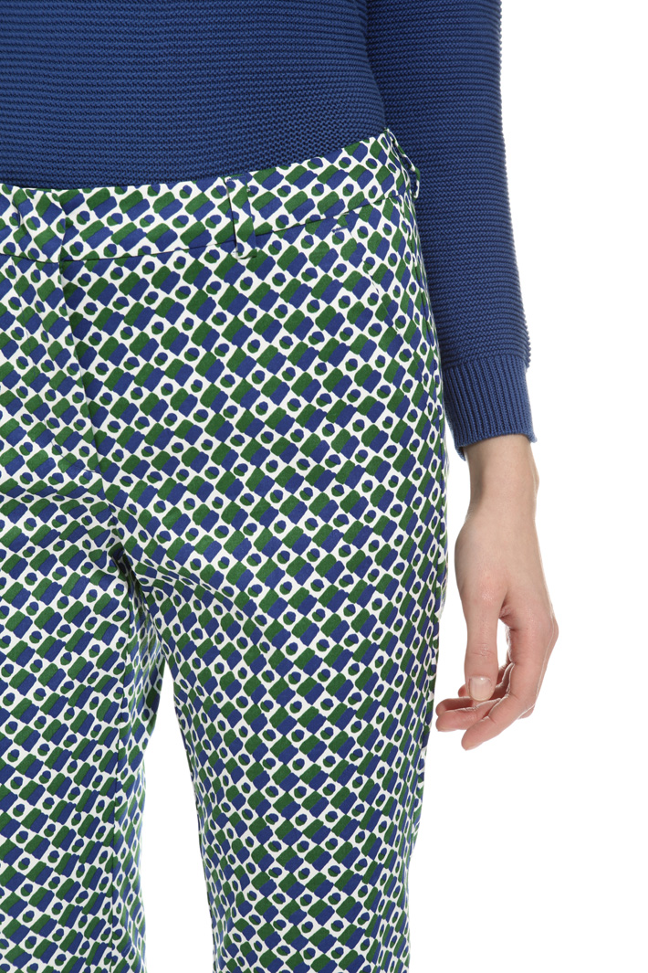 Printed cotton trousers Intrend Printed cotton trousers Intrend