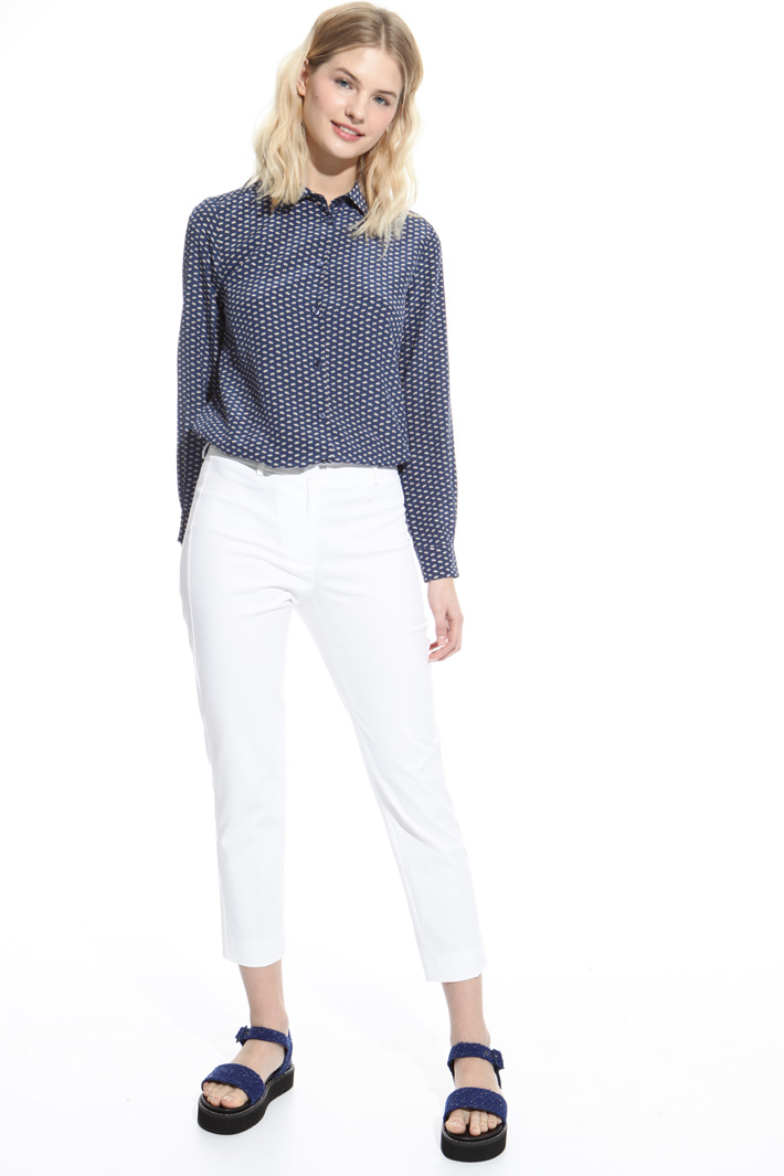 Capri trousers in cotton Intrend Capri trousers in cotton Intrend