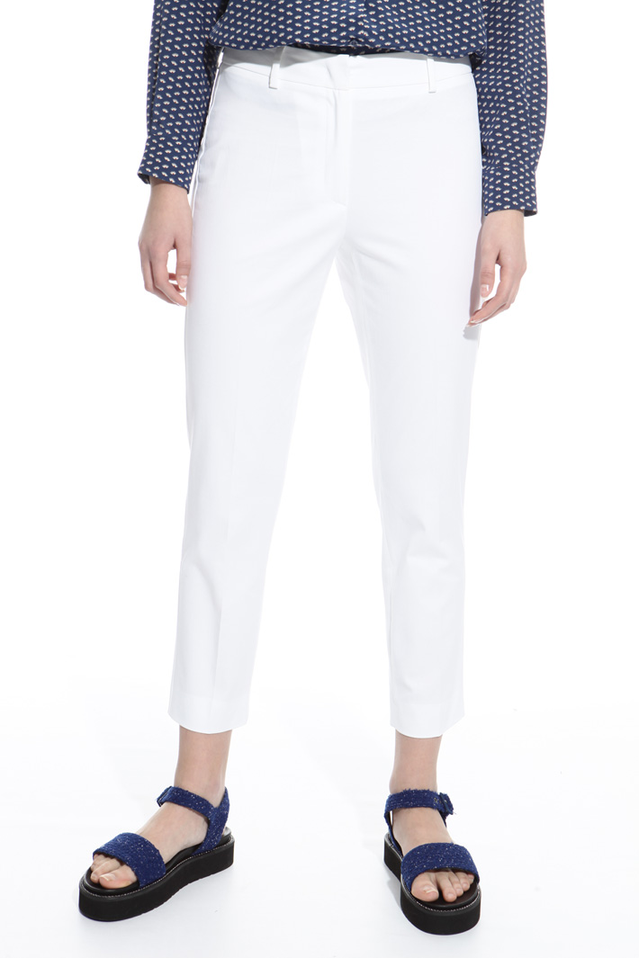 Capri trousers in cotton Intrend Capri trousers in cotton Intrend