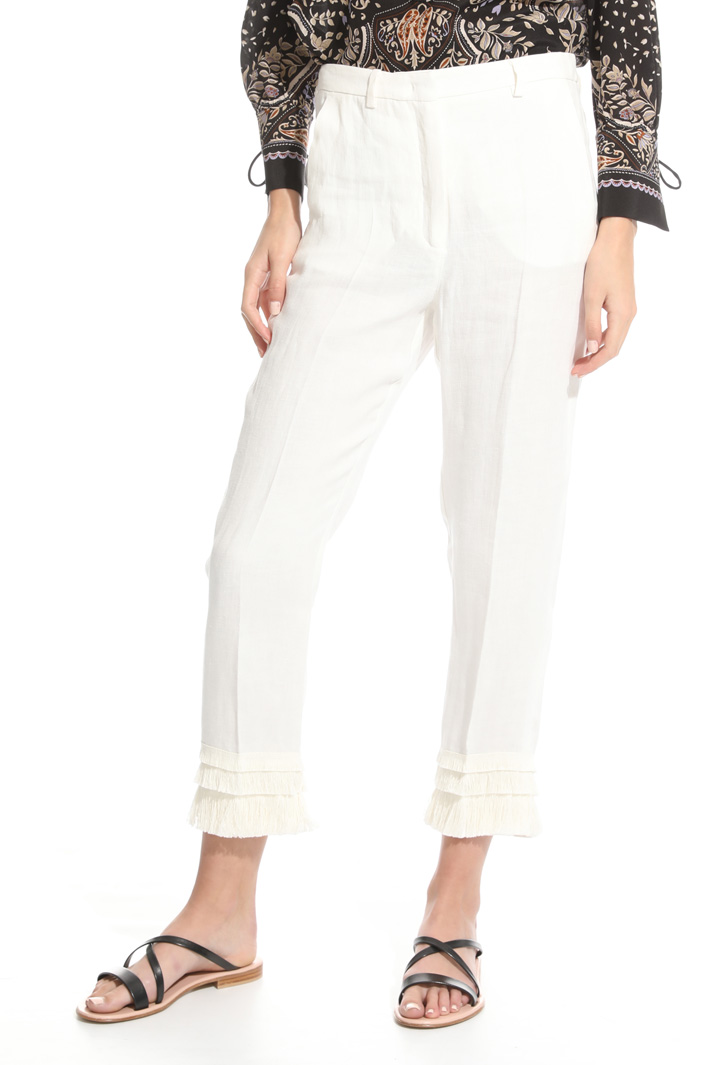 Fringed hem trousers Intrend Fringed hem trousers Intrend
