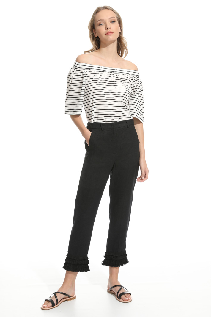 Fringed hem trousers Intrend Fringed hem trousers Intrend