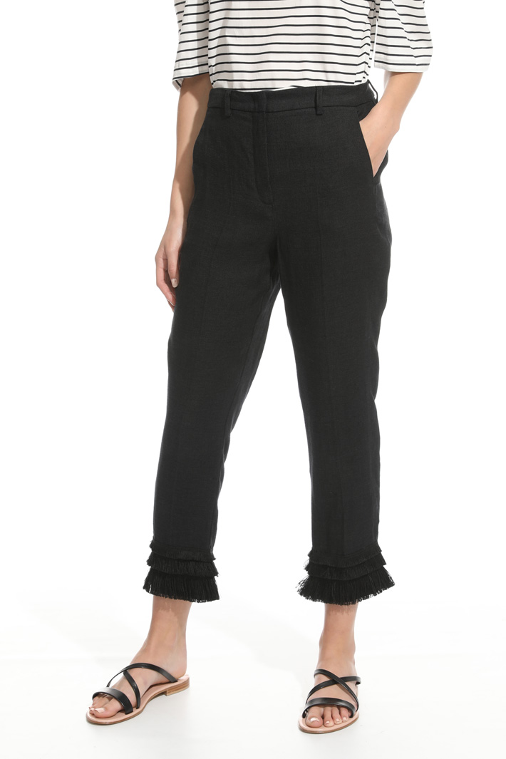 Fringed hem trousers Intrend Fringed hem trousers Intrend