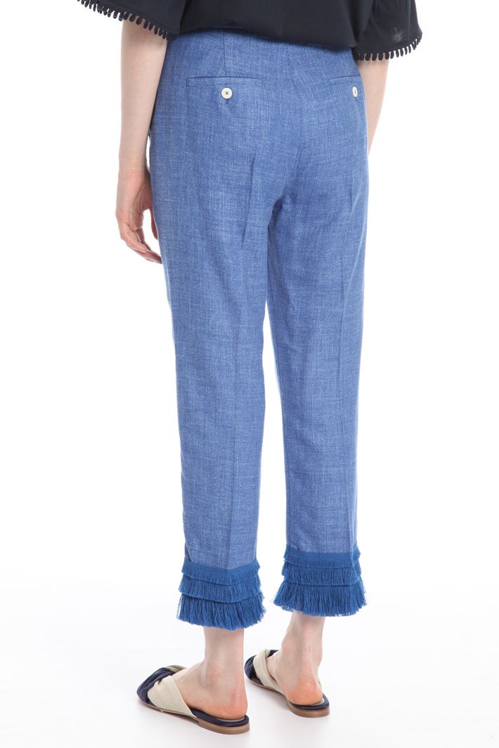 Fringed hem trousers Intrend Fringed hem trousers Intrend