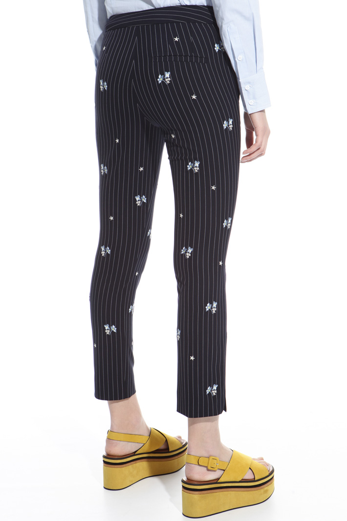 Embroidered canvas trousers Intrend Embroidered canvas trousers Intrend