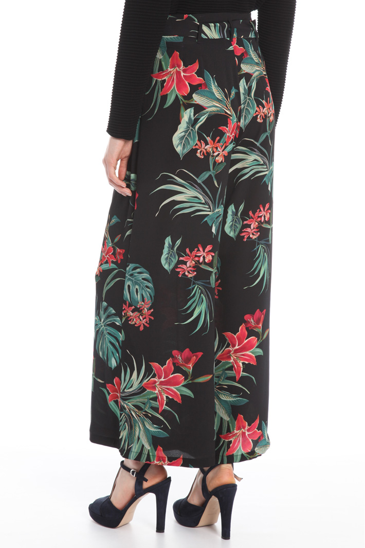 Printed crepe trousers Intrend Printed crepe trousers Intrend